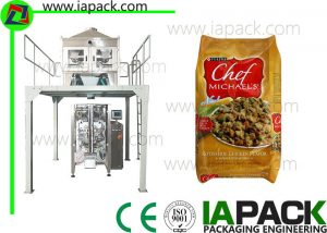 Automatický vertikální balicí stroj 500g Pet Food balení stroje až 90 balení za min