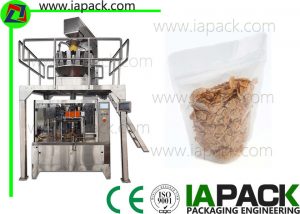 Stohovací pytle s kukuřičným vločkovým balením Stojánek na zipy Balicí stroj Plnicí rozsah 5-1500g