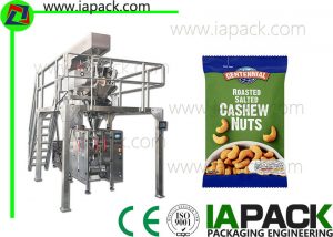 automatický formulář plní těsnící stroj s více hlavou váhy pro kešu ořechy balení svačiny balicí stroj