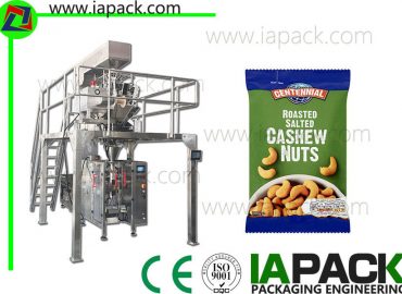 automatický formulář plní těsnící stroj s více hlavou váhy pro kešu ořechy balení svačiny balicí stroj